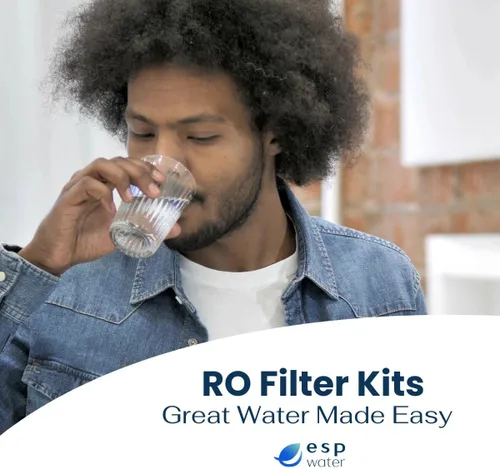 Miniatura 8 de PureValue 5EZ50 - Kit de repuesto de filtro RO compatible con sistema de filtración de agua potable de ósmosis inversa debajo del fregadero