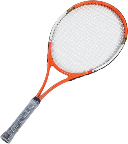 Miniatura 9 de Raqueta de tenis de 27 pulgadas, raqueta recreativa de nailon de aleación de aluminio con bolsa de raqueta, para principiantes, jugadores Red
