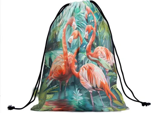 Miniatura 30 de Bolsa de agarre de gimnasia de piel de animal, bolsa de gimnasia con cordón ajustable, bolsa de cuerda para fauna silvestre, Mariposas Galaxy