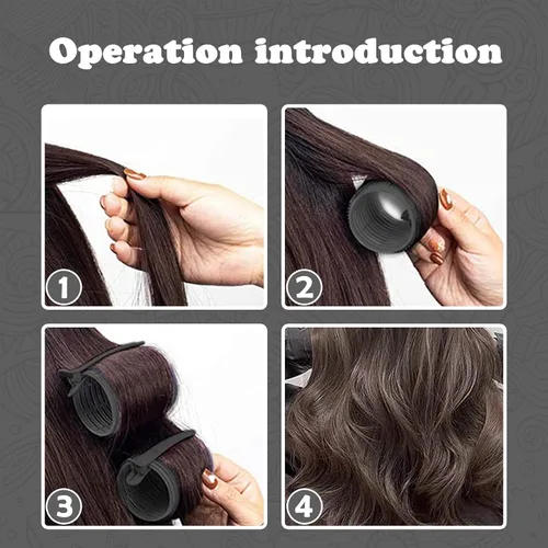 Miniatura 5 de Juego de rodillos de cabello 18 piezas, rodillos de cabello con pinzas y peine, rizadores de peluquería, estilos DIY, Sungenol 3 tamaños de rodillos