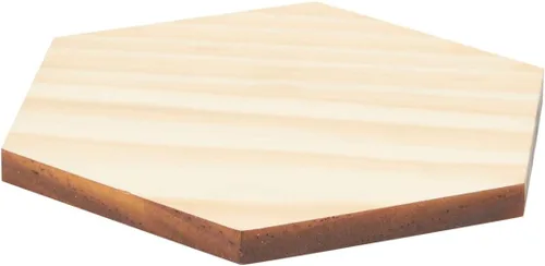 Miniatura 8 de Paquete de 15 recortes hexagonales de madera sin terminar para manualidades, 1/4 pulgadas de grosor para quemar madera, grabado (3.27 x 4.88 x 5.91)
