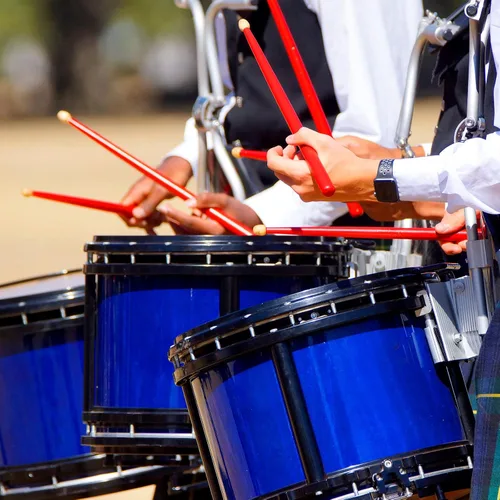 Miniatura 5 de PATIKIL Baquetas de madera de roble antideslizante empuñaduras para tambor 5A para batería Instrumento Musical Percusión Gris 1 Par