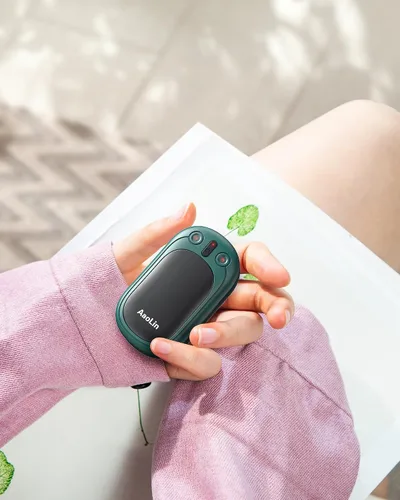 Miniatura 6 de AaoLin - Calentadores de manos recargables AI, paquete de 2 calentadores de manos eléctricos reutilizables, calefacción de 12 horas de duración