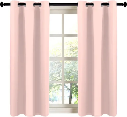Miniatura 43 de LA PALMA Cortinas opacas con aislamiento térmico y ojales, para sala de estar, dormitorio, paquete de 2 paneles