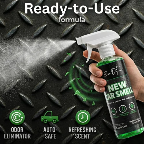 Miniatura 6 de Aerosol de olor para coche (16 onzas) – Ambientador de larga duración para automóviles, elimina olores, aroma fresco de coche nuevo como acabado