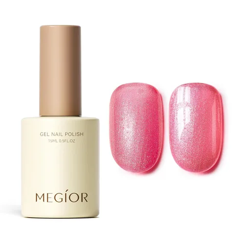 Miniatura 103 de MEGIOR Esmalte de uñas de gel blanco de 0.5 fl oz, color blanco antiguo, secado con luz UV, esmalte de gel francés, arte de uñas, salón de manicura