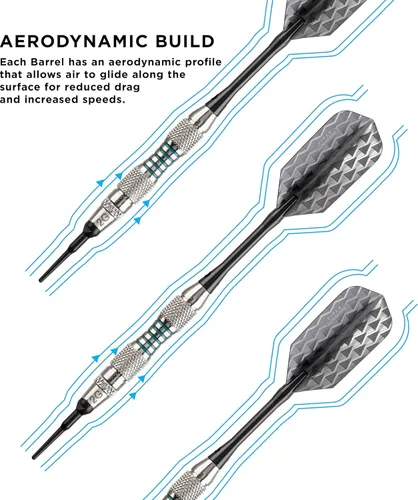 Miniatura 4 de Viper Bobcat Adjustable Weight Soft Tip Darts with Storage/Travel Case