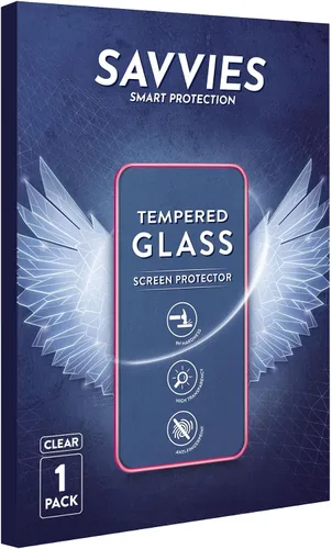 Miniatura 3 de savvies Protector de pantalla de vidrio templado compatible con Google Pixel 6a, 1 unidad de vidrio blindado [a prueba de golpes, 9H ultra duro]
