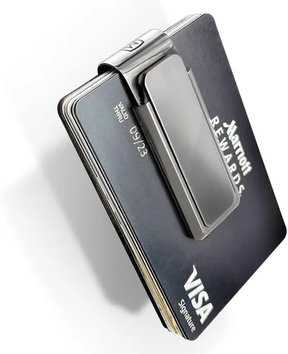 Miniatura 3 de M-Clip Clip para dinero, alternativa minimalista y delgada para llevar en el bolsillo delantero, soporte para efectivo y tarjetas de crédito