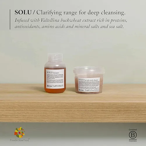Miniatura 6 de Davines SOLU/Shampoo, Clarifying Cleanser for All Hair Types - Removes Product Build-Up, Residue & Pollutants - Deep Cleaning Formula with Buckwheat