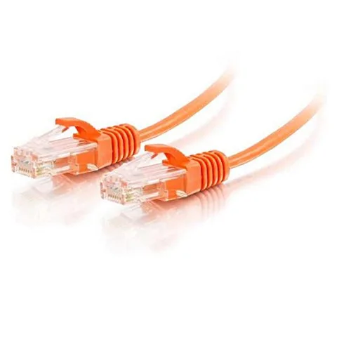 Miniatura 94 de C2G/Cables to Go 27872 Cable de red Ethernet cruzado Cat6 sin blindaje (UTP) sin enganche, amarillo (2,13 metros/7 pies)