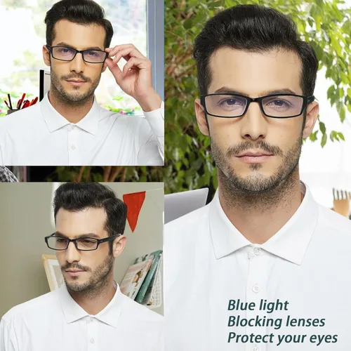 Miniatura 4 de NORPERWIS Paquete de 6 Gafas de Lectura para Mujeres y Hombres, Lectores de Luz Azul, Anteojos de Computadora Antirreflejos con Bisagra de Resorte
