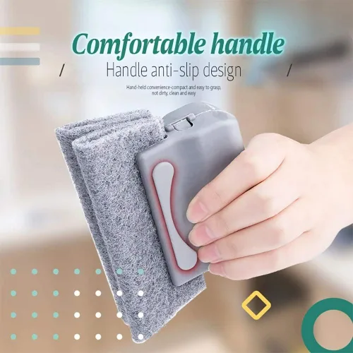 Miniatura 8 de Cepillo mágico de limpieza de ventanas Mohouseware, 3 piezas, limpia rápidamente todas las esquinas y huecos