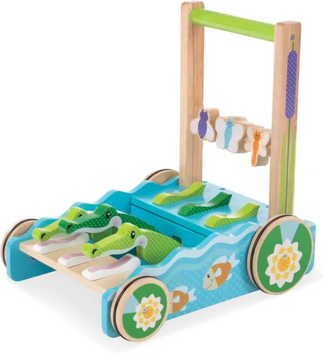 Melissa & Doug - Juguete con patrón de bloques y tablas, juguete clásico, Azul claro