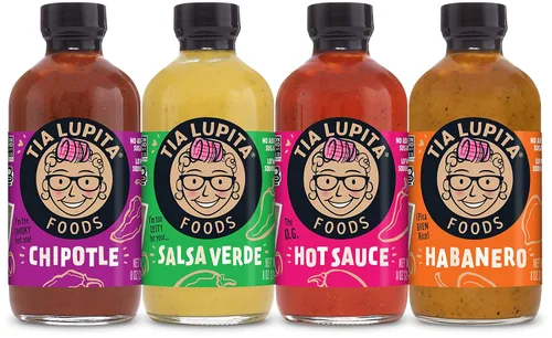 Miniatura 14 de Tia Lupita Chipotle - Salsa picante 8 oz x 1 botella Calor sabroso, especias medianas, ahumado, cuerpo completo, sin gluten, sin OMG, sin