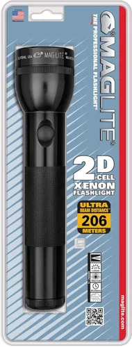 Miniatura 32 de MagLite, Linterna resistente incandescente de 2-células D en caja expositora