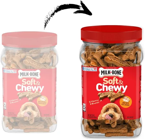 Miniatura 2 de Milk-Bone Golosinas blandas y masticables con receta de pollo para perros, 25 onzas (1 unidad)