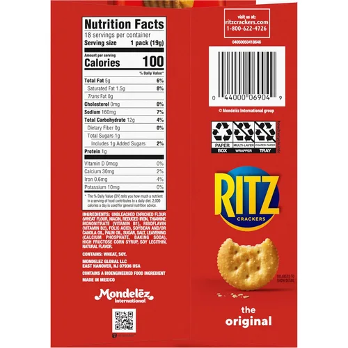 Miniatura 17 de Ritz 12.24 oz Original 18 unidades (paquete de 1)
