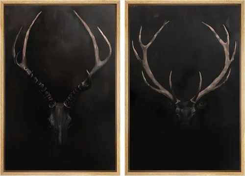 Miniatura 65 de SIGNWIN Lienzo enmarcado para pared, ilustraciones abstractas texturizadas en tonos beige terrosos, arte moderno, decorativo, contemporáneo