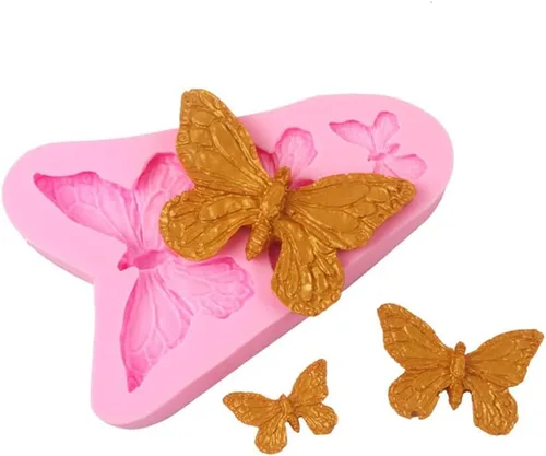 Miniatura 4 de Moldes de silicona de mariposa - Mini moldes de fondant de mariposa para herramientas de decoración de pasteles