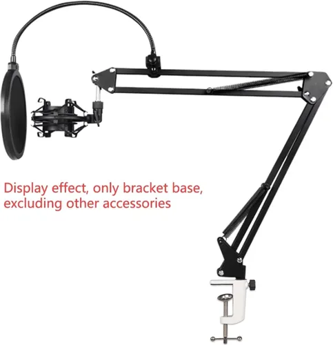 Miniatura 7 de Soporte de lámpara universal con abrazadera en C Base de abrazadera de montaje de escritorio para luces de brazo oscilante, iluminación de Blanco