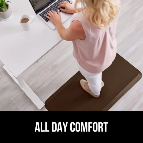 Miniatura 7 de GORILLA GRIP Alfombrillas cómodas y acolchadas para cocina, parte superior suave resistente al agua y a las manchas, tapete ergonómico para estar