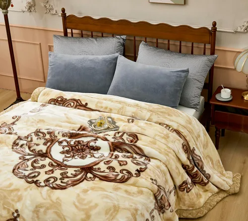 Miniatura 3 de LGYKUMEG Manta de forro polar pesada y cálida, tamaño Queen de 79 x 91 pulgadas, manta de visón coreano súper suave y cálida, manta reversible