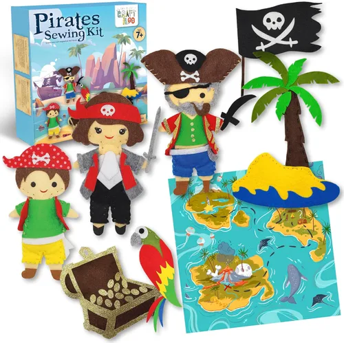 Miniatura 8 de CRAFTILOO Kit de Costura de Bailarinas Danzantes para Niños, Conjunto de Manualidades Divertido y Educativo para Niños y Niñas de 5-12 Años, Cose Tu