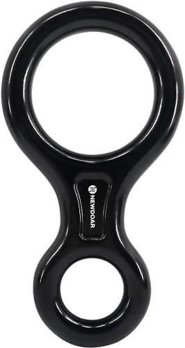 NewDoar Equipo de escalada Equipo de descenso Placa de aparejo 40kN Rescate Figura 8 Descender con Oreja Grande Bent-Ear para Escalada Belaying y