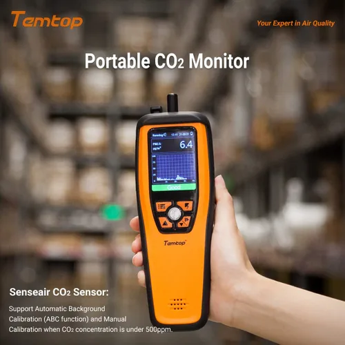 Miniatura 6 de Temtop Monitor de calidad del aire Detector de CO2 profesional Dióxido de carbono PM2.5 PM10 formaldehído Monitor de temperatura y humedad
