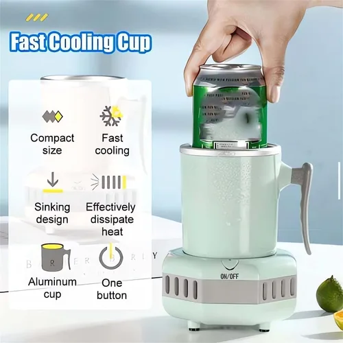 Miniatura 4 de Vaso de enfriamiento rápido Rrink, enfriador de agua de bebida instantánea, mini enfriadores de verano portátiles, enfriador de bebidas eléctricas