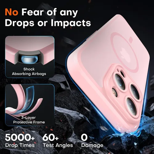 Miniatura 741 de TOCOL Funda para iPhone 11, compatible con Magsafe, protección completa de cámara, imanes integrados, protección contra caídas, funda translúcida
