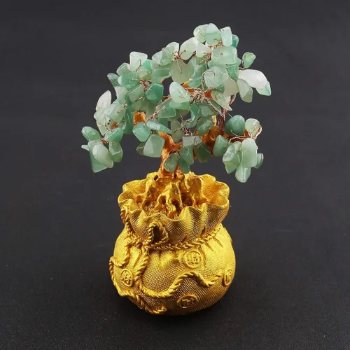 Miniatura 6 de SING F LTD Feng Shui Dinero Suerte Piedra Árbol Cristal Arte Decoración Oficina Sala de estar Buena Suerte Mejor Regalo Verde