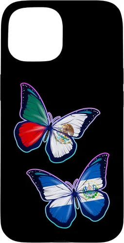 Miniatura 6 de El Salvador y México bicultural Roots - Carcasa para iPhone 17 (versión mariposa)