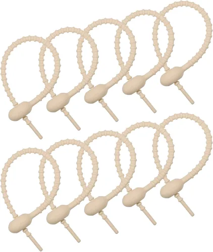 Miniatura 7 de MECCANIXITY Paquete de 15 bridas de silicona reutilizables de 8.5 pulgadas para el hogar, oficina, cocina, organizador de bolsas de alimentos, Rojo