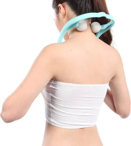 Miniatura 3 de Mount Plus Masajeador de cuello Shiatsu M1212 para cuello y hombros con punto de gatillo de tejido profundo, masaje muscular manual para aliviar
