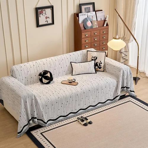 Miniatura 59 de ROOMLIFE Funda de sofá con estampado de leopardo para sofá de 3 plazas, lavable, protector de muebles para perros, funda de sofá suave