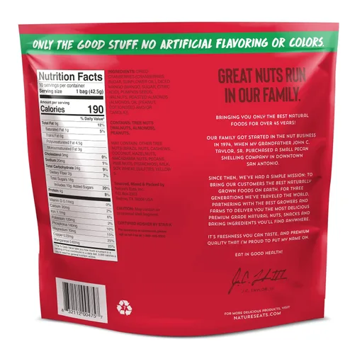Miniatura 2 de Nature's Eats Omega 3, paquete de bocadillos Mega Mix, 15 onzas