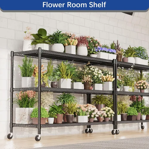 Miniatura 5 de REGILLER Estante de almacenamiento de 3 alambres ajustable y resistente, organizador de alambre de metal para lavandería, baño, cocina, despensa