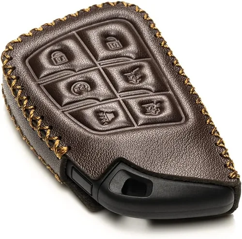 Miniatura 3 de Vitodeco Funda Protectora de Cuero para Llavero Inteligente Compatible con Chevrolet Silverado, Colorado, Suburban, Tahoe, Blazer, Equinox, Traverse