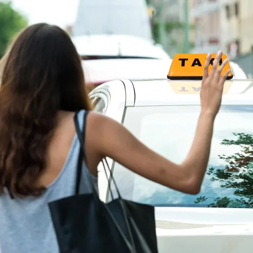 Miniatura 4 de Cabilock - 2 letreros de techo de taxi, luz magnética de taxi de 6.69 pulgadas para automóvil, letrero superior de cabina, lámpara decorativa