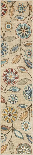 Miniatura 11 de Maples Rugs Reggie - Alfombra de pasillo floral, fabricada en Estados Unidos, lavable, antideslizante, alfombra de interior para cocina, pasillo