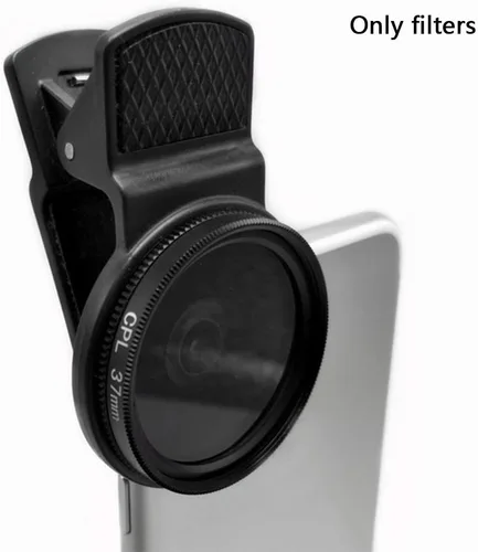 Miniatura 4 de Filtro CPL de 1.457 in, filtro de lente polarizador circular universal, kit de accesorios para lentes de teléfono celular, incluye lente CPL y clip