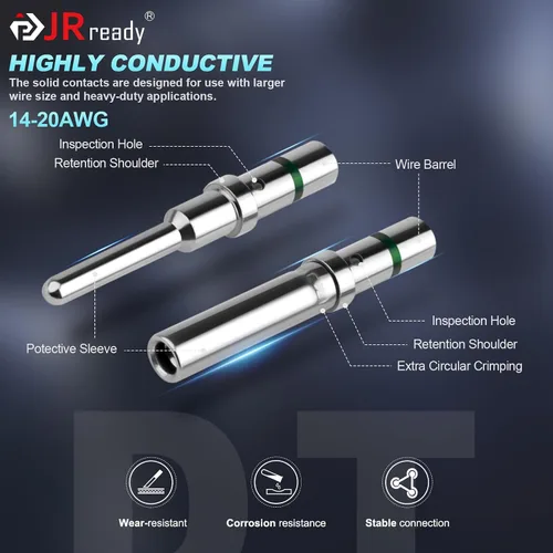 Miniatura 7 de JRready DW5007-03 Kit de conectores Deutsch,Conector DT 2 pines,3 4 6 8 12 pines gris IP68 conectores de cable eléctrico impermeables