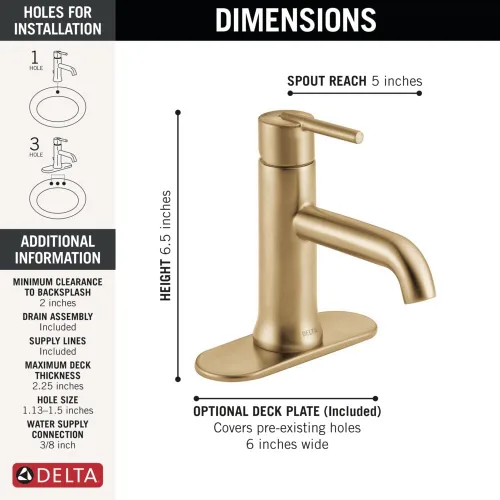 Miniatura 5 de Llave Delta Faucet, 559LF-CZMPU