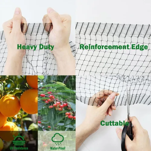 Miniatura 5 de Red para pájaros, red de jardín de 13 x 50 pies para árboles frutales, plantas, fresas, arándanos, arbustos, protección contra pájaros, ciervos