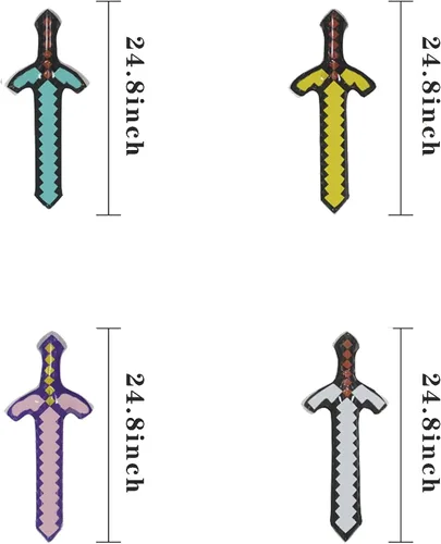 Miniatura 5 de Juguetes inflables de gran tamaño espada Party, paquete de 12 en cuatro colores, recuerdos de fiesta, accesorios de juego de rol para, recuerdos