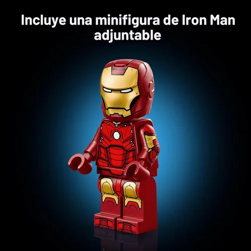 Miniatura 5 de LEGO Marvel Iron Man Mark 3 Edición de coleccionistas - Set de construcción de superhéroe posable con minifigura de Mark 3 para adultos, de 18 años