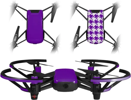 Paquete de 2 calcomanías para DJI Ryze Tello Drone Solids Collection Purple Drone no incluido