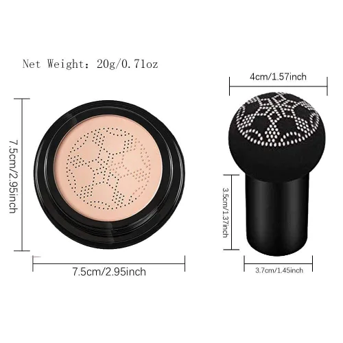 Miniatura 10 de Crema CC con almohadilla de aire en forma de hongo SuperThinker, maquillaje facial BB Cream base para piel madura hidratante corrector iluminador 2
